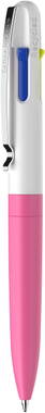 Stylo bille Schneider Take 4 néon - Rose néon-rose néon-blanc
