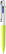 Schneider Take 4 neon balpen - Neon geel-neon geel-wit
