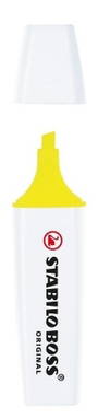 STABILO BOSS ORIGINAL surligneur - Blanc, encre jaune