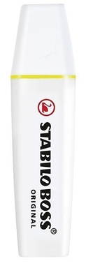 STABILO BOSS ORIGINAL surligneur - Blanc, encre jaune
