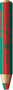 Crimson/dark green