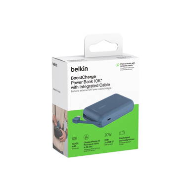 Belkin BoostCharge PowerBank 10K Integrated Cable