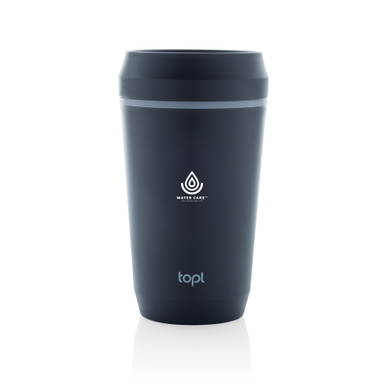 Topl Recycled Plastic To Go beker gepatenteerd 360 Lid 354ml