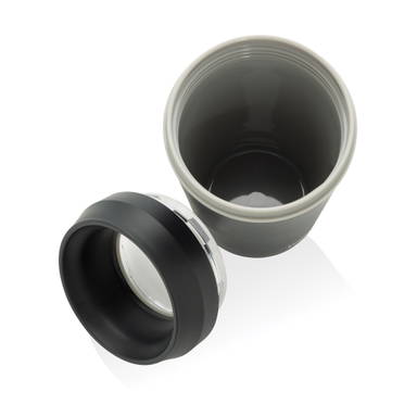 Topl Recycled Plastic To Go beker gepatenteerd 360 Lid 354ml