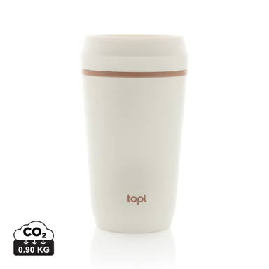 Topl Recycled Plastic To Go beker gepatenteerd 360 Lid 354ml