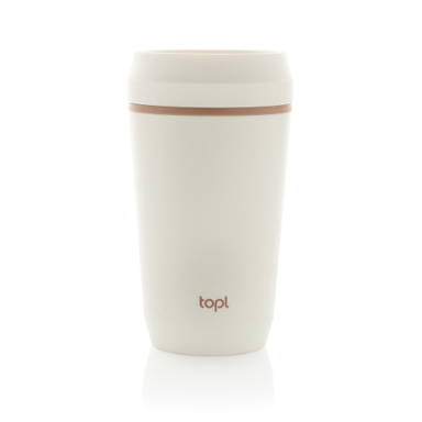 Topl Recycled Plastic To Go beker gepatenteerd 360 Lid 354ml