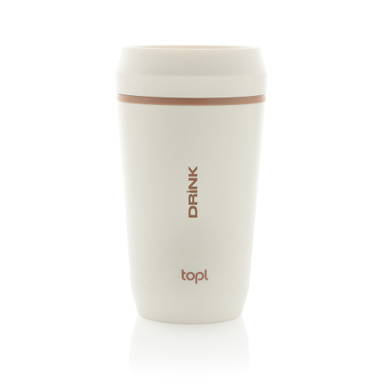 Topl Recycled Plastic To Go beker gepatenteerd 360 Lid 354ml