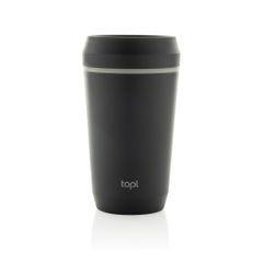 Topl Recycled Plastic To Go beker gepatenteerd 360 Lid 354ml