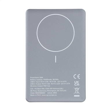 Wireless RCS Recycled Alu Magsafe Powerbank 10000