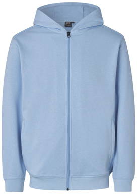 ID PRO Wear CARE hoodie met rits 0388 - Lichtblauw