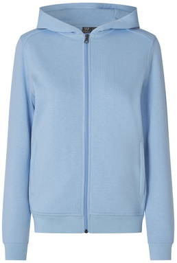ID PRO Wear CARE sweat à capuche zippé pour femme 0389 - Bleu clair