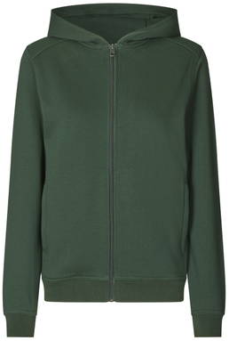 ID PRO Wear CARE sweat à capuche zippé pour femme 0389 - Vert bouteille