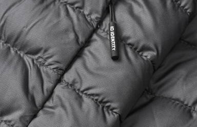 ID Leichte gesteppte Jacke 0752 - Silbergrau