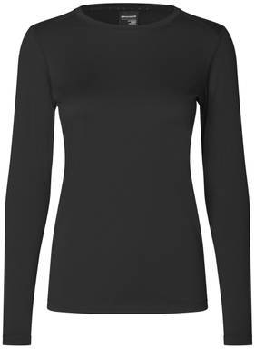 T-shirt de sport actif ID GEYSER pour femmes à manches longues G11003 - Noir