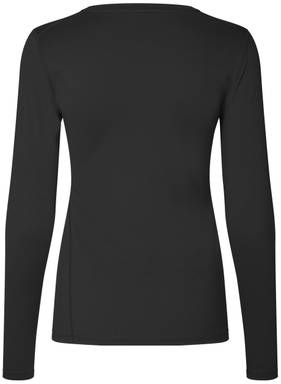 T-shirt de sport actif ID GEYSER pour femmes à manches longues G11003 - Noir