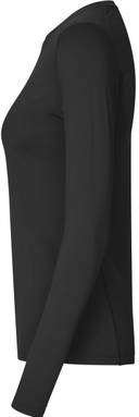 T-shirt de sport actif ID GEYSER pour femmes à manches longues G11003 - Noir