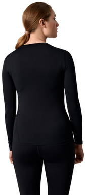 T-shirt de sport actif ID GEYSER pour femmes à manches longues G11003 - Noir