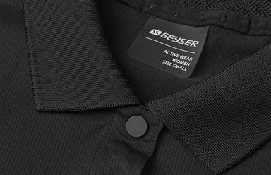ID GEYSER active Damen Sportpoloshirt G11004 - Schwarz