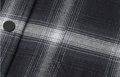 ID SEVEN SEAS regular fit Flanellhemd S64 - Silbergrau