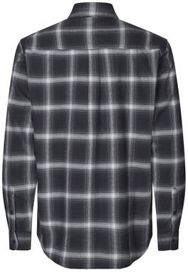 ID SEVEN SEAS regular fit Flanellhemd S64 - Silbergrau