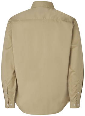 SEVEN SEAS Poplin Regular Fit Stretch Hemd S66 - Sand