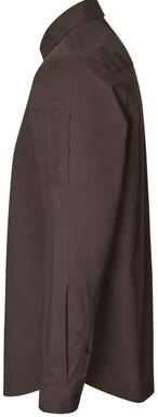 SEVEN SEAS Poplin Regular Fit Stretch Hemd S66 - Mokka