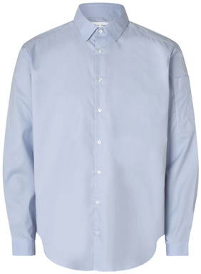 SEVEN SEAS Poplin Regular Fit Stretch Hemd S66 - Hellblau