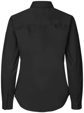 SEVEN SEAS Poplin Stretch Damenhemd S67 - Schwarz