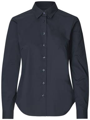 SEVEN SEAS Poplin Stretch Damenhemd S67 - Marineblau