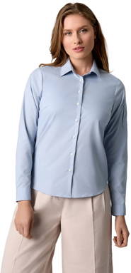 SEVEN SEAS Poplin Stretch Damenhemd S67 - Hellblau
