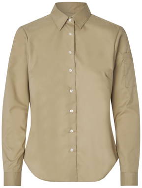SEVEN SEAS Poplin Stretch Damenhemd S67 - Sand