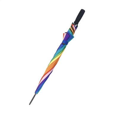 Parapluie arc-en-ciel RPET 23 pouces - Personnalisé/multicolore