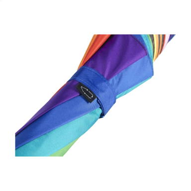 Parapluie arc-en-ciel RPET 23 pouces - Personnalisé/multicolore