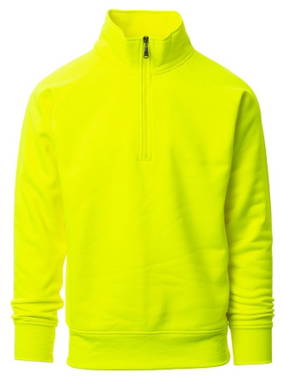 Payper Miami+ Pullover mit halbem Reißverschluss - Fluoreszierendes Gelb