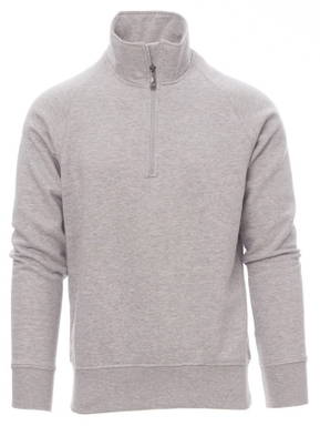 Payper Miami+ Pullover mit halbem Reißverschluss - Melange Grau