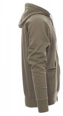 Payper Dallas+ hoodie met rits - Army green