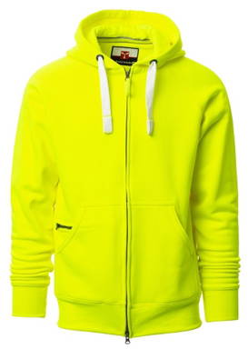 Payper Dallas+ hoodie met rits - Fluorescent yellow