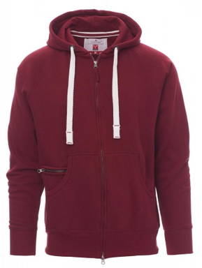 Payper Dallas+ hoodie met rits - Bordeaux