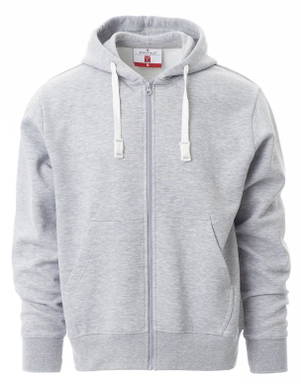 Payper Portland hoodie met rits - Melange grey