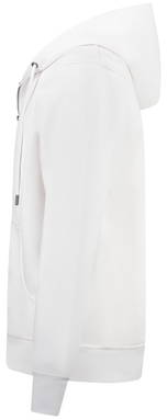 Basics hoodie with zipper - White