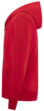 Basics hoodie with zipper - Red