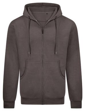 Basics hoodie with zipper - Grey
