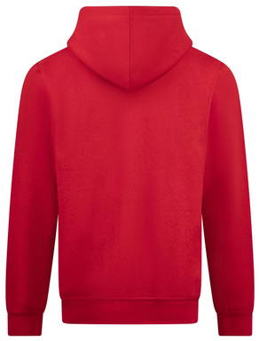Basics hoodie with zipper - Red