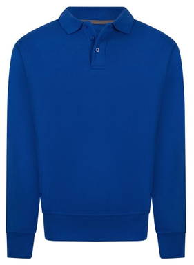 Basics Polosweater - Royal blue