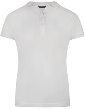 Basics Damen Poloshirt - Weiß