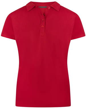 Basics Damen Poloshirt - Rot