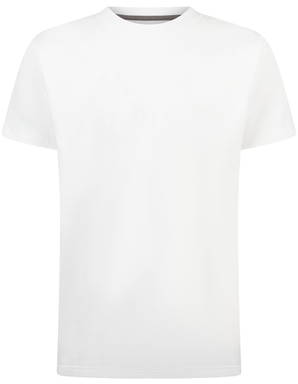 Basics Baumwoll-T-Shirt - Weiß