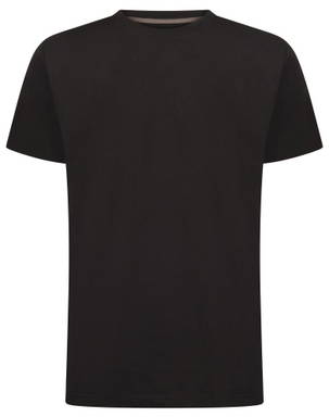 Basics Baumwoll-T-Shirt - Schwarz