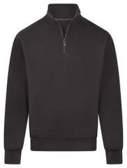 Basics sweater with half zip
