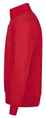 Basics sweater with half zip - Red